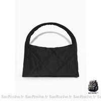 Sac Main Noir Souple Femme - modèle M - Sac Roche ™