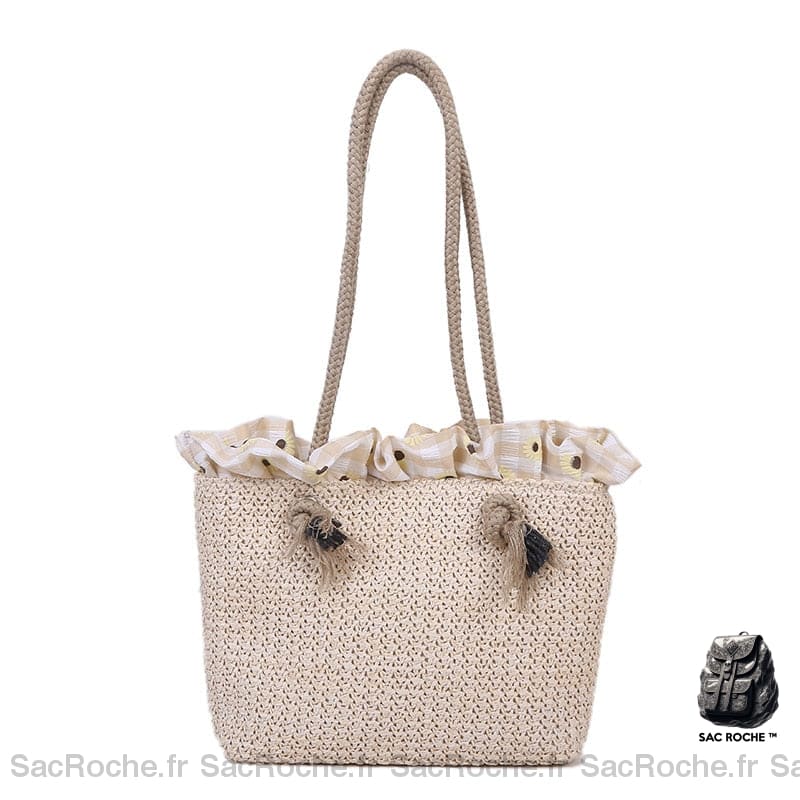 Sac Main Osier Petit Blanc À Main Femme