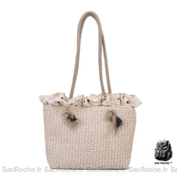 Sac main osier petit - modèle Blanc - Sac Roche ™