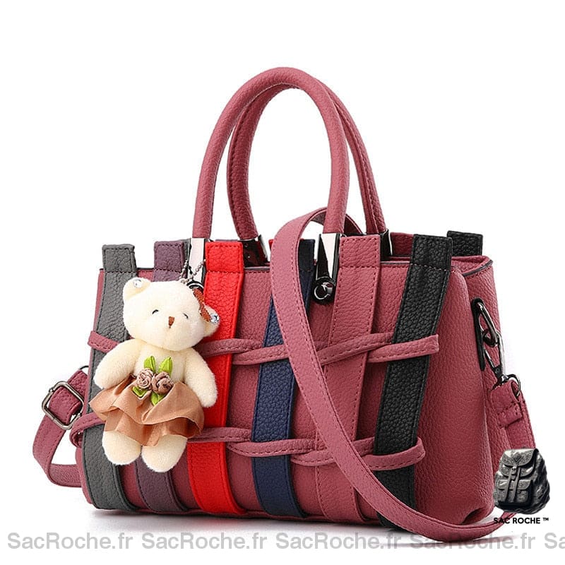 Sac Main Peluche Enfant Multicolore Petit Sac À