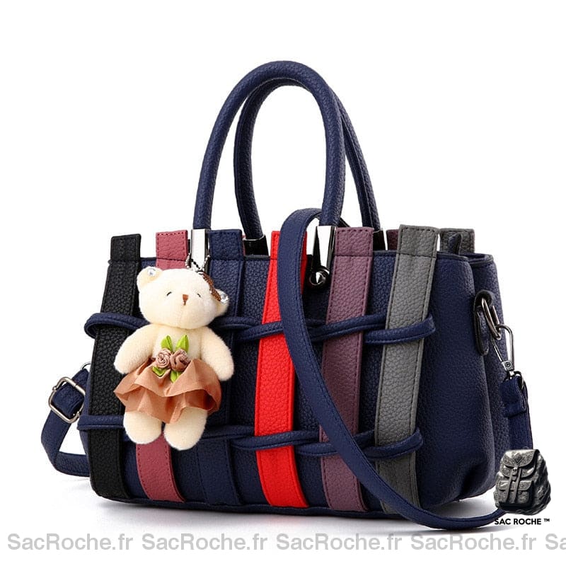 Sac Main Peluche Enfant Noir Petit Sac À