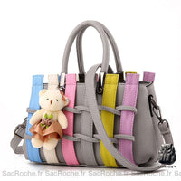 Sac main peluche enfant - modèle Rose - Sac Roche ™