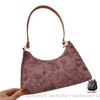 Sac Main Porté Épaule Cuir Femme - modèle Rose / 25x17x6.5cm - Sac Roche ™