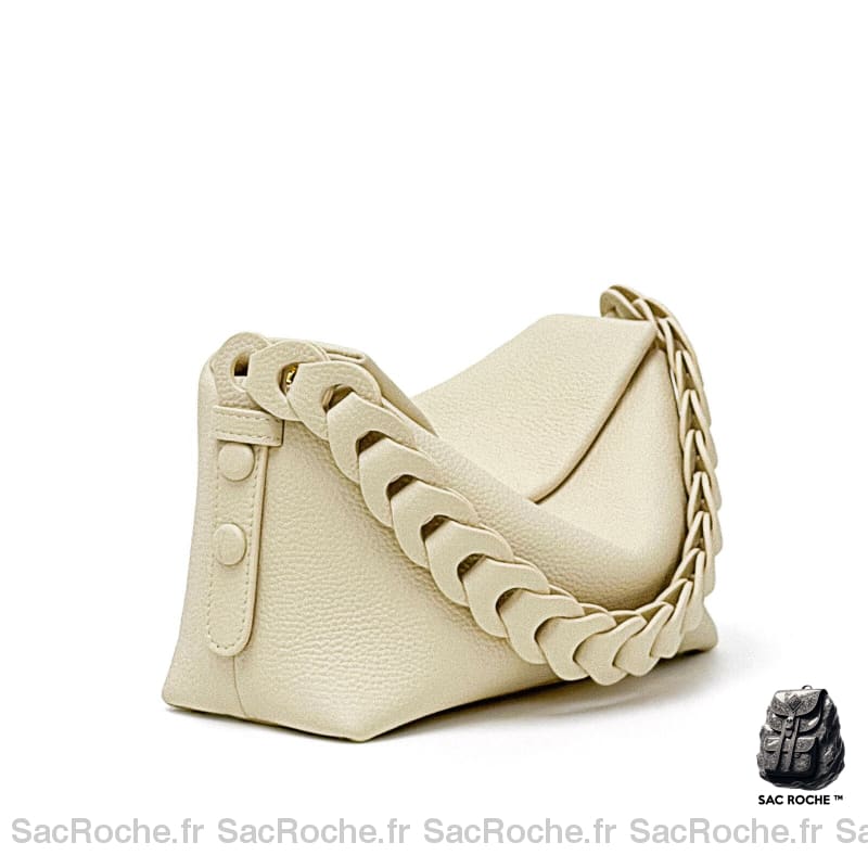 Sac Main Porté Épaule Femme Beige / 24X10X13Cm À