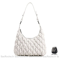 Sac Main Porté Épaule Femme - modèle Blanc - Sac Roche ™