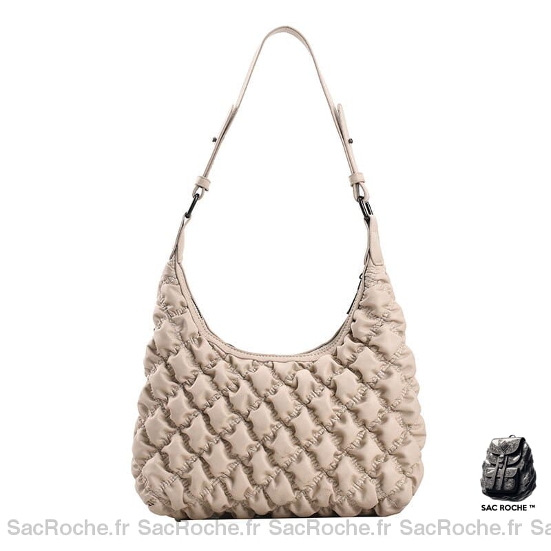 Sac Main Porté Épaule Femme Kaki À