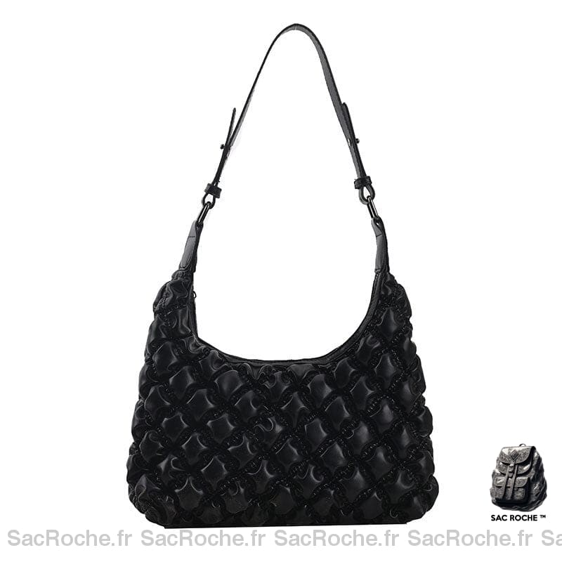 Sac Main Porté Épaule Femme Noir À