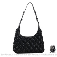Sac Main Porté Épaule Femme - modèle Noir - Sac Roche ™