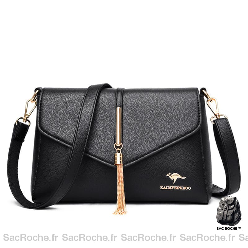 Sac Main Porté Épaule Style Pochette Camel Noir Sac À Main Femme