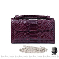 Sac Main Portefeuille Femme Cuir - modèle Rouge / 18x10cm - Sac Roche ™