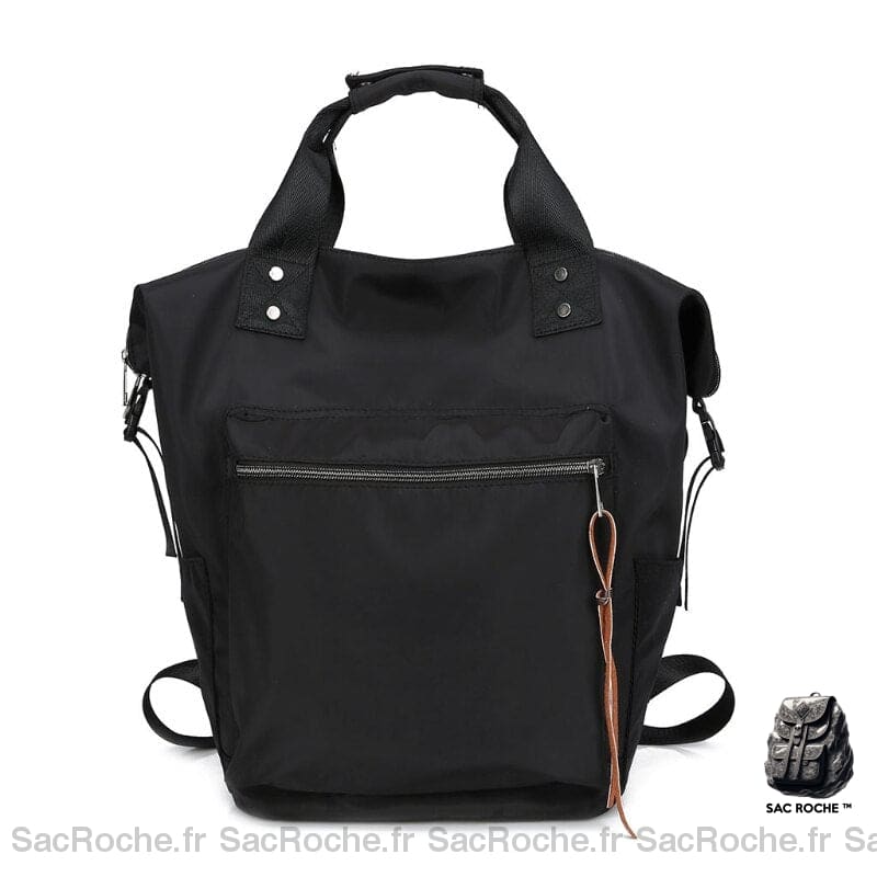 Sac Main Pratique Femme Noir / 24 X 15 40Cm À