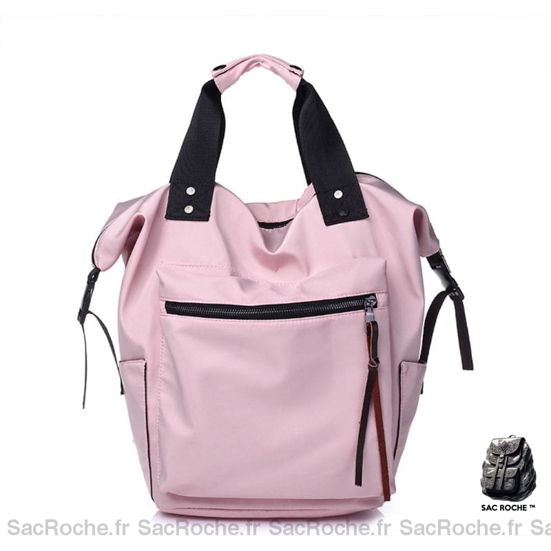 Sac Main Pratique Femme Rose Clair / 24 X 15 40Cm À