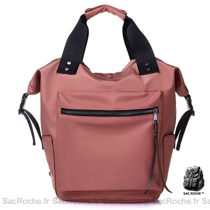 Sac Main Pratique Femme Rose Foncé / 24 X 15 40Cm À