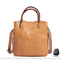 Sac Main Retro Vintage Cours - modèle Jaune / 20cmx11cmx21cm - Sac Roche ™