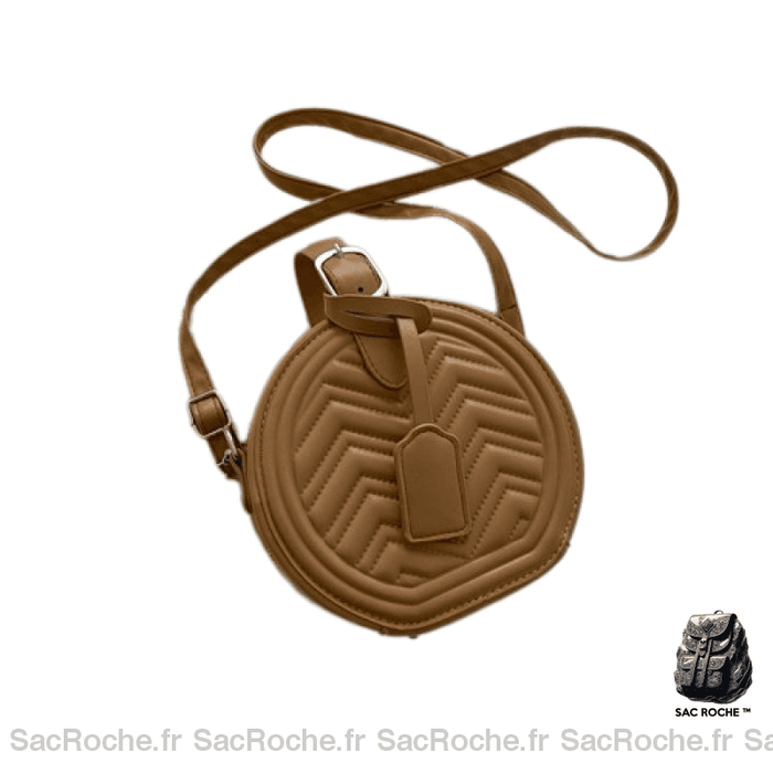 Sac Main Rond Femme Fashion Kaki / 14Cm X 17Cm 8Cm À