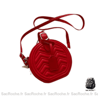 Sac Main Rond Femme Fashion - modèle Rouge / 14cm x 17cm x 8cm - Sac Roche ™