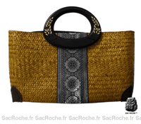 Sac Main Rotin Femme Naturel Fashion - Sac Roche ™