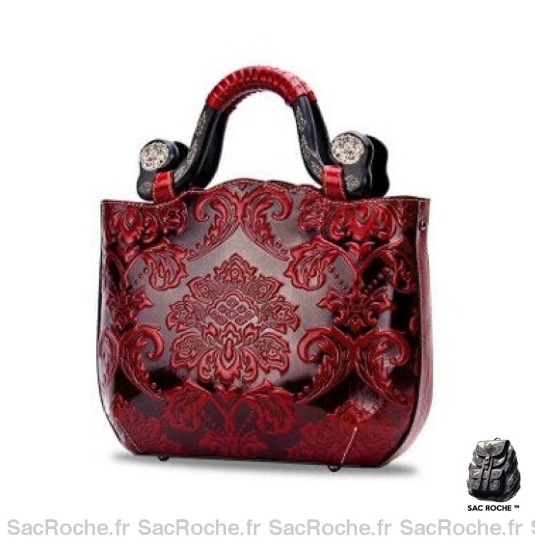 Sac Main Rouge Femme À