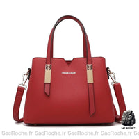 Sac Main Rouge Petit Compact Rouge À Main Femme