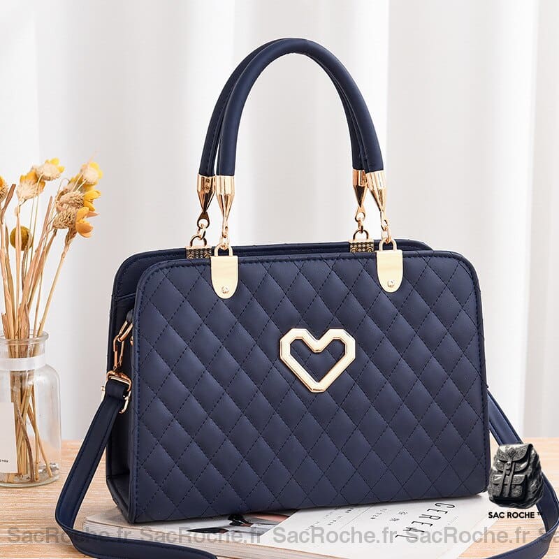 Sac Main Saint-Valentin Petit Bleu À Main Femme