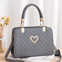 Sac main Saint-Valentin, petit - modèle Gris - Sac Roche ™