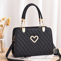 Sac main Saint-Valentin, petit - modèle Noir - Sac Roche ™