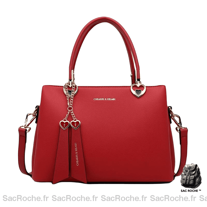 Sac Main Saint-Valentin Petite Taille Rouge Petit Sac À