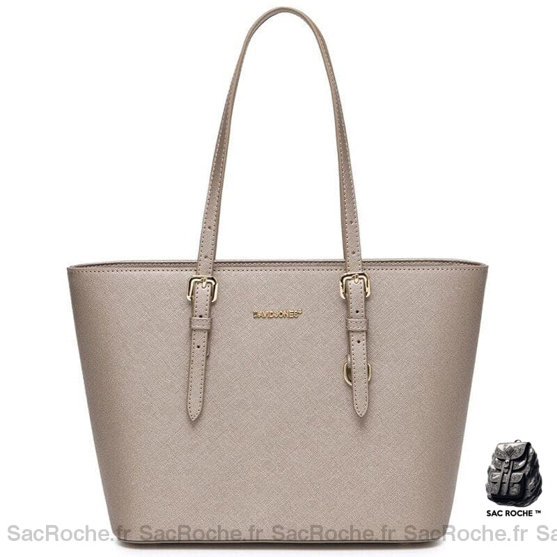 Sac Main Scolaire Femme Gris / 30 X 13 25Cm À