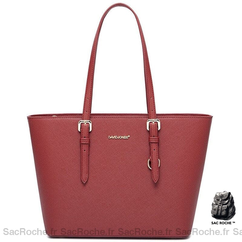 Sac Main Scolaire Femme Rouge / 30 X 13 25Cm À