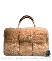 Sac Main Shopper Femme - modèle Marron clair / 33x22x12cm - Sac Roche ™