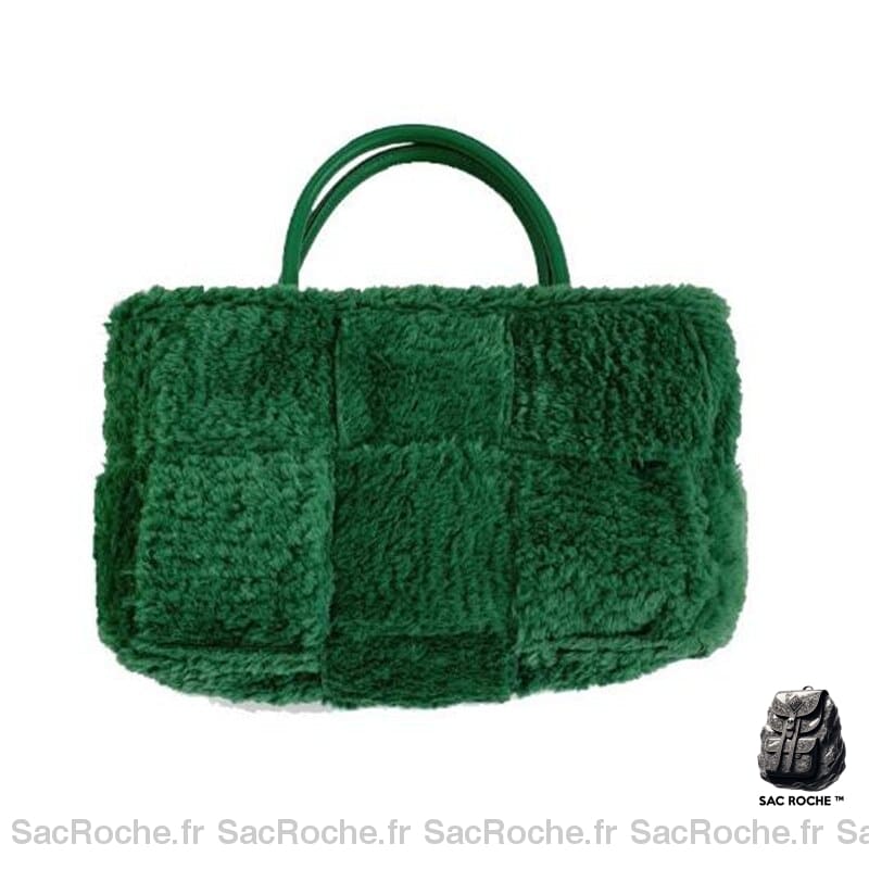 Sac Main Shopper Femme Vert / 33X22X12Cm À