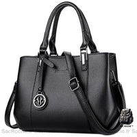 Sac main tendance femme cuir 2019 - modèle Noir / 25x13x22cm - Sac Roche ™