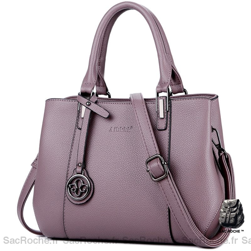 Sac Main Tendance Femme Cuir 2019 Violet / 25X13X22Cm À Main Femme