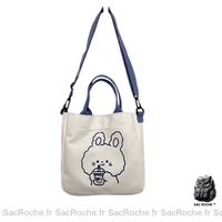 Sac Main Tissu Femme Élégant - modèle Lapin - Sac Roche ™