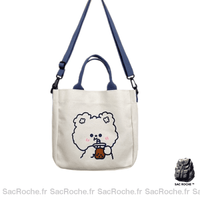 Sac Main Tissu Femme Élégant - modèle Ours - Sac Roche ™