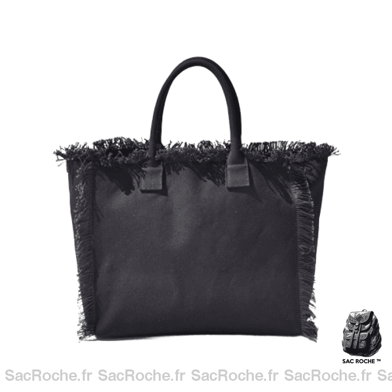 Sac Main Toile Femme Décontracté Noir / S À