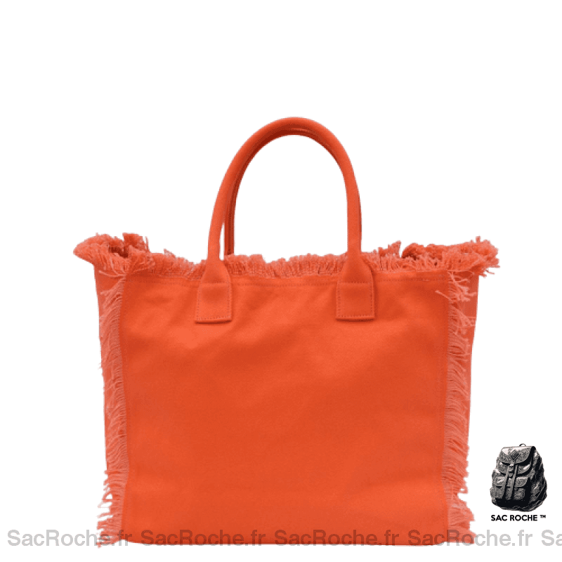 Sac Main Toile Femme Décontracté Orange / S À