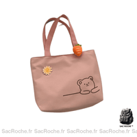 Sac Main Toile Femme - modèle Rose - Sac Roche ™