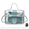 Sac Main Transparent Petit. Bleu Petit Sac À