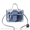 Sac Main Transparent Petit. Bleu Foncé Petit Sac À