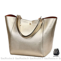 Sac Main Travail Femme - modèle Argenté / 30cm x 5cm x 20cm - Sac Roche ™