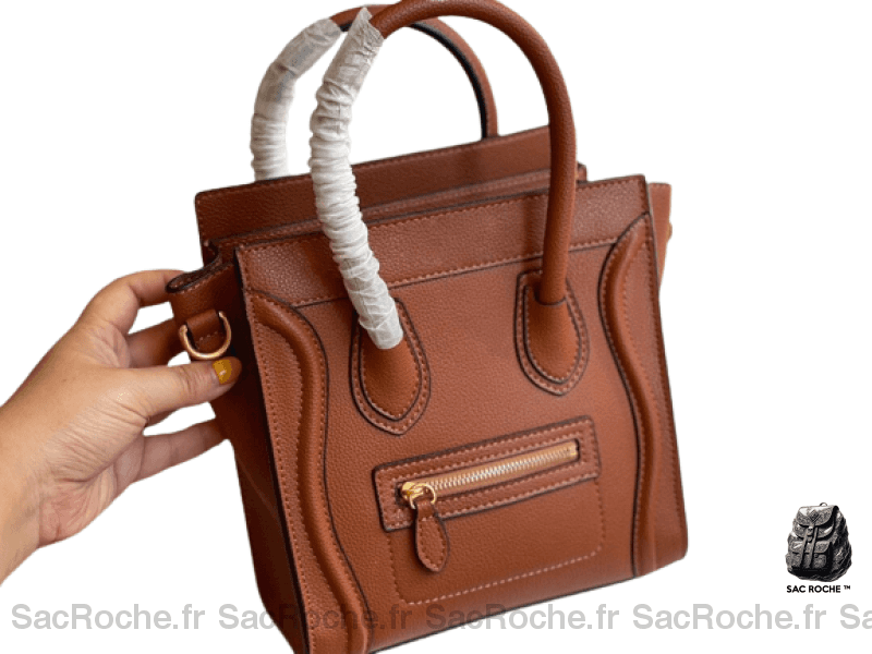 Sac Main Travail Femme Elégant Camel / 30 X 20 10Cm À