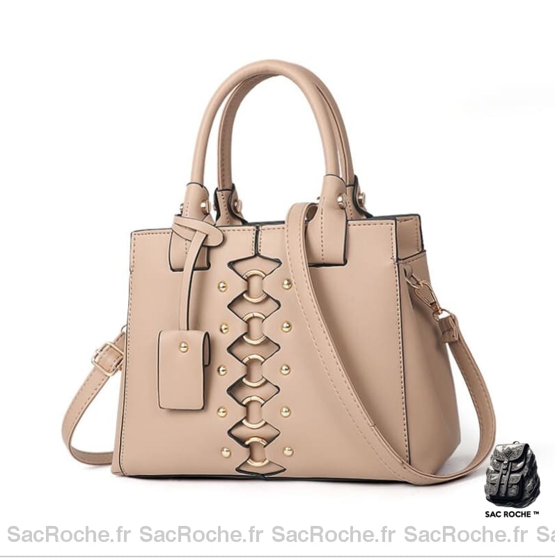 Sac Main Unique Petit Beige Petit Sac À