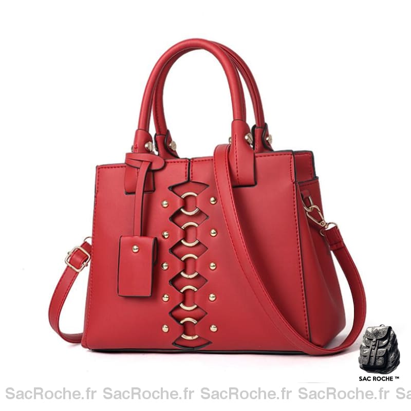 Sac Main Unique Petit Rouge Petit Sac À