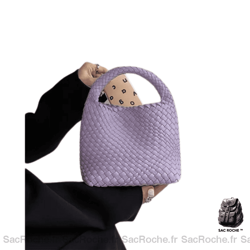 Sac Main Vegan Femme Violet / 23X11X23Cm À