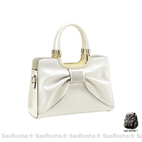 Sac Main Vernis Femme - modèle Blanc - Sac Roche ™
