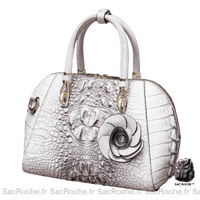 Sac Main Vintage Femme - modèle Gris clair - Sac Roche ™