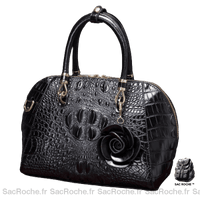 Sac Main Vintage Femme - modèle Noir - Sac Roche ™