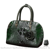 Sac Main Vintage Femme - modèle Vert - Sac Roche ™