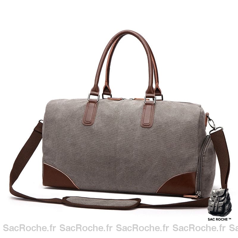 Sac Main Voyage Femme Gris / 47X29X20Cm À